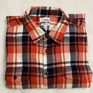 Mens flannel button down shirt - XL